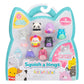 Squishmallow Squish a longs Pack de 8 Minifiguras Style 3 3 cm
