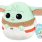 Squishmallows Star Wars Peluche Grogu en su bolsa de transporte 20 cm