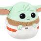 Squishmallows Star Wars Peluche Grogu en su bolsa de transporte 20 cm