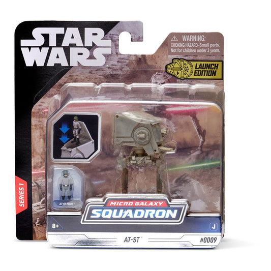 Star Wars Micro Galaxy Squadron Vehículo con Figura AT-ST 7,5 cm