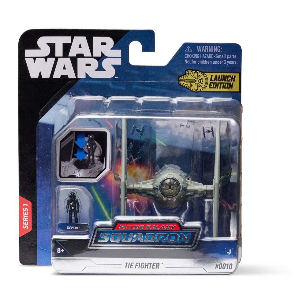Star Wars Micro Galaxy Squadron Vehículo con Figura TIE Fighter 7,5 cm