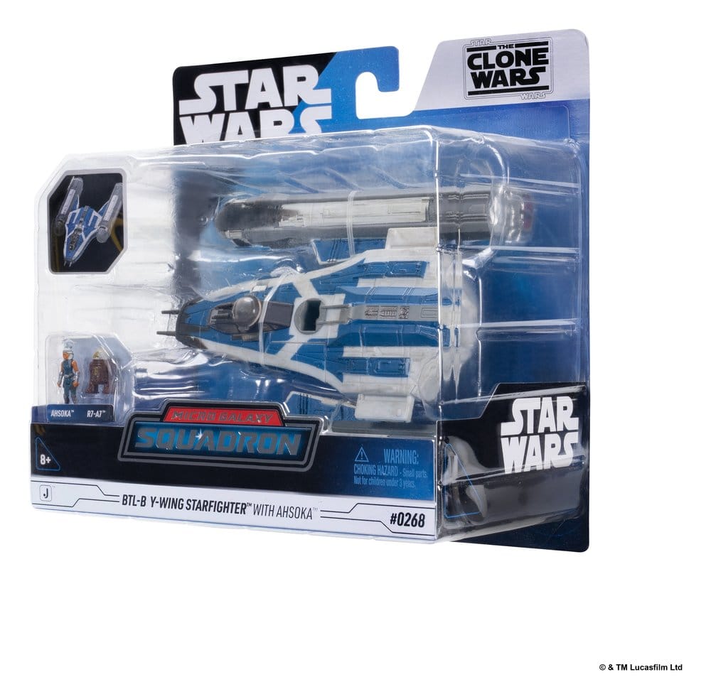 Star Wars Vehículo Mediano & Figura set BTL-B Ala-Y & Ahsoka & R7-A7