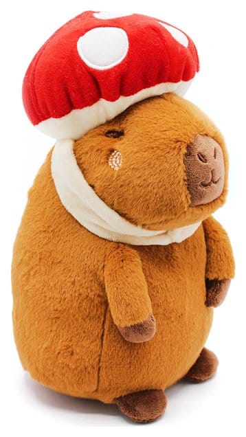 Capybara Peluche Mushroom 23 cm