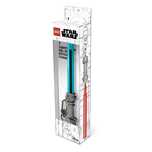 LEGO Star Wars Bolígrafo de gel con Llavero Azul celeste