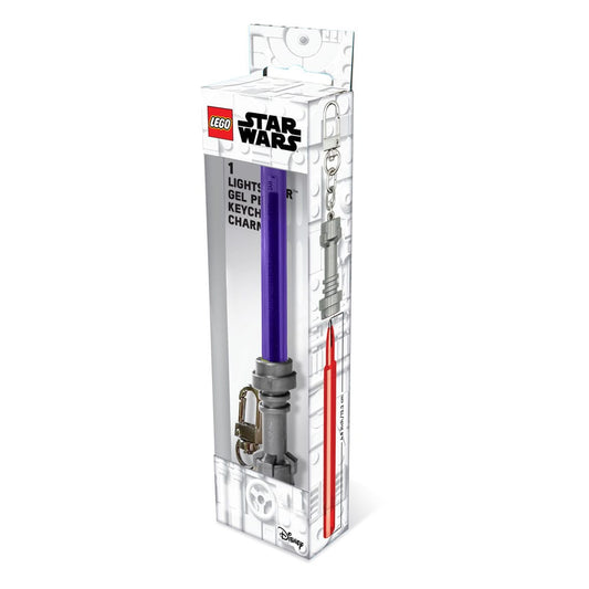 LEGO Star Wars Bolígrafo de gel con Llavero Morado