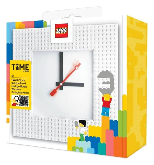 Lego Reloj de Pared Time by IQHK Blanco