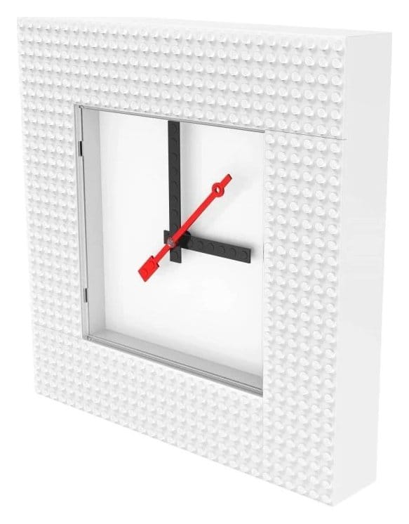 Lego Reloj de Pared Time by IQHK Blanco