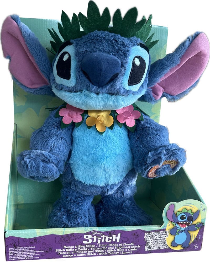 Lilo & Stitch Figura de peluche Función de baile y canto Stitch 38 cm