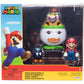 World of Nintendo Pack de 2 Figuras Mario and Bowser Jr. Clown Car 6 cm