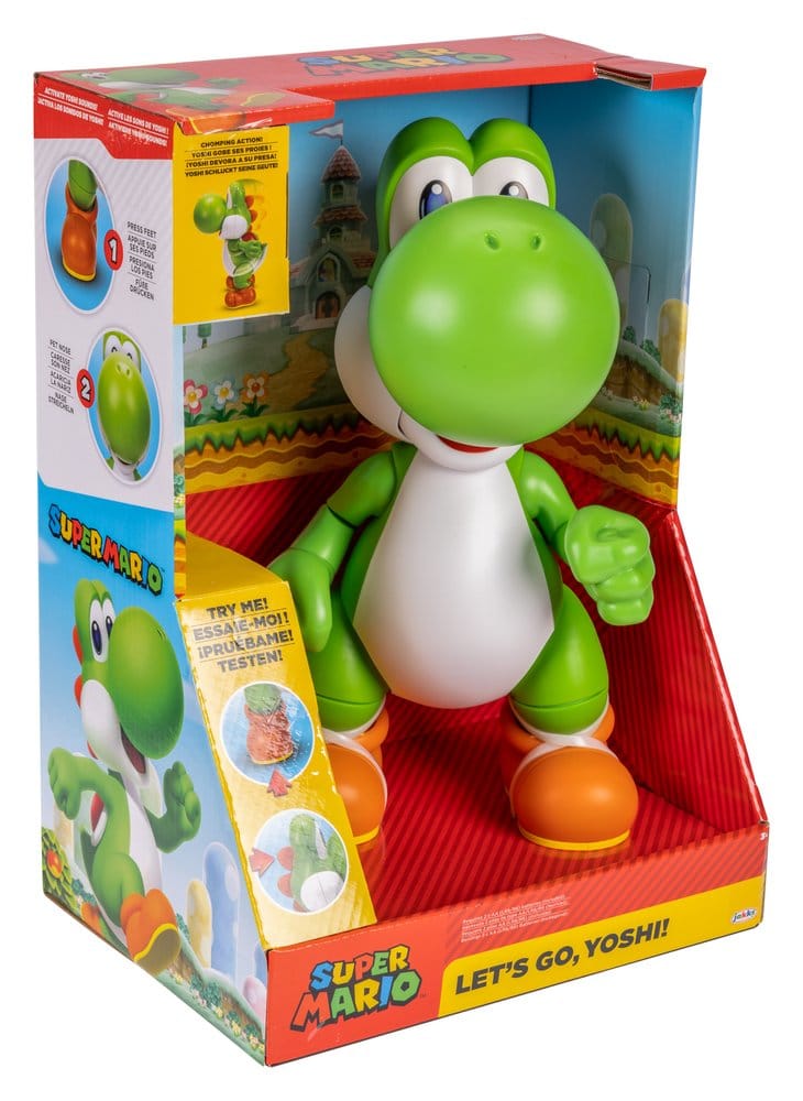 World of Nintendo Figura Let's Go! Yoshi! 36 cm