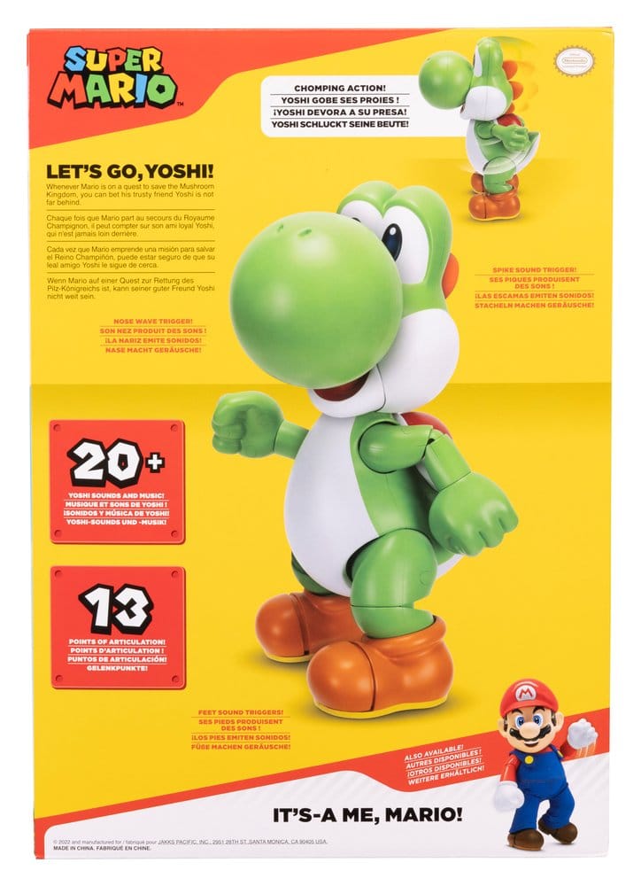 World of Nintendo Figura Let's Go! Yoshi! 36 cm