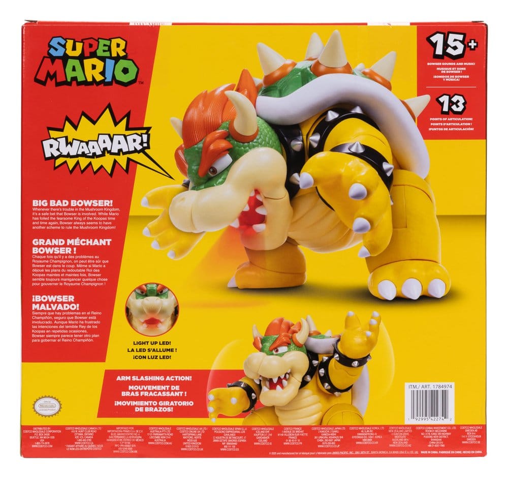 Super Mario Figura Big Bad Bowser 30 cm