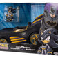DC x Sonic - The Hedgehog Figura con Vehículo Shadow Batman & Batmobile 6 cm