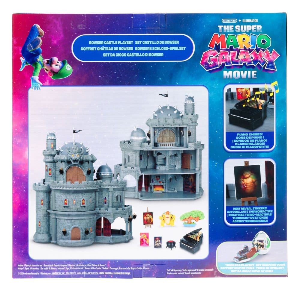 Super Mario Galaxy: la película Playset Deluxe con 1 Minifigura Castillo de Bowser