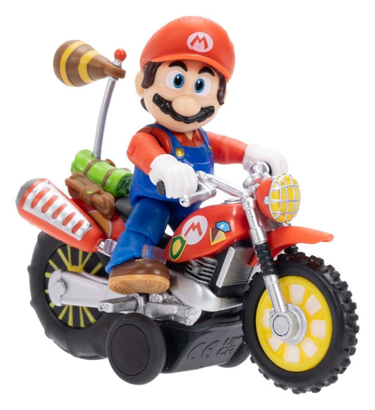 Super Mario Galaxy: la película Figura con Motocicleta de Retroceso Mario 6 cm