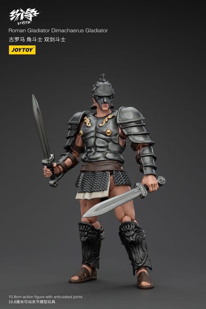 Strife Figura 1/18 Roman Gladiator Dimachaerus Gladiator 11 cm