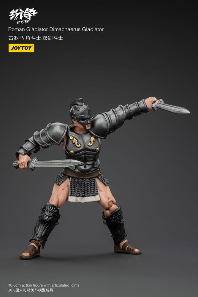 Strife Figura 1/18 Roman Gladiator Dimachaerus Gladiator 11 cm