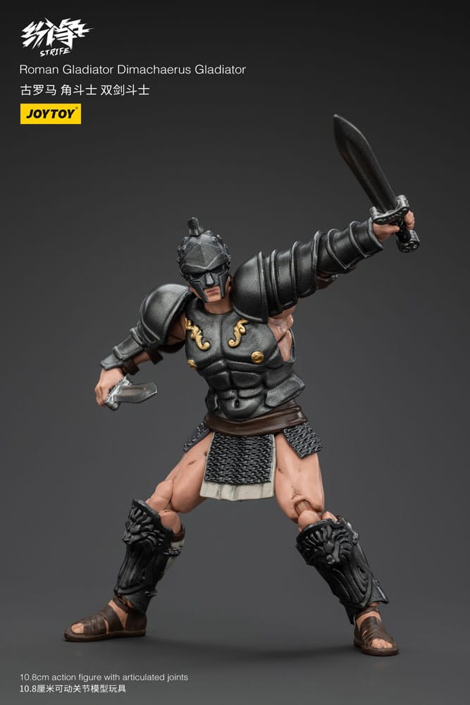 Strife Figura 1/18 Roman Gladiator Dimachaerus Gladiator 11 cm