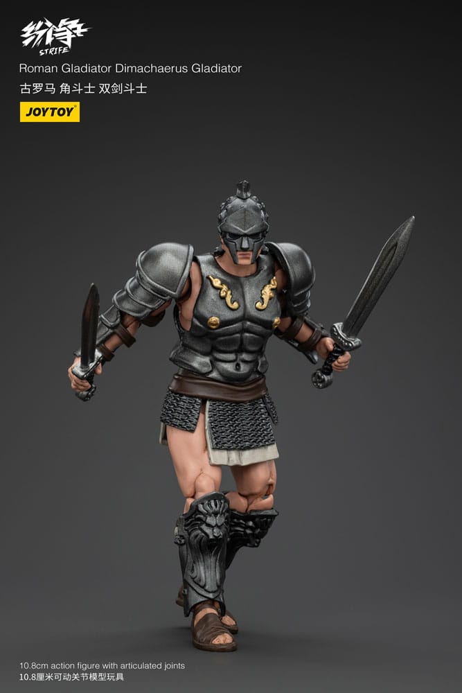 Strife Figura 1/18 Roman Gladiator Dimachaerus Gladiator 11 cm
