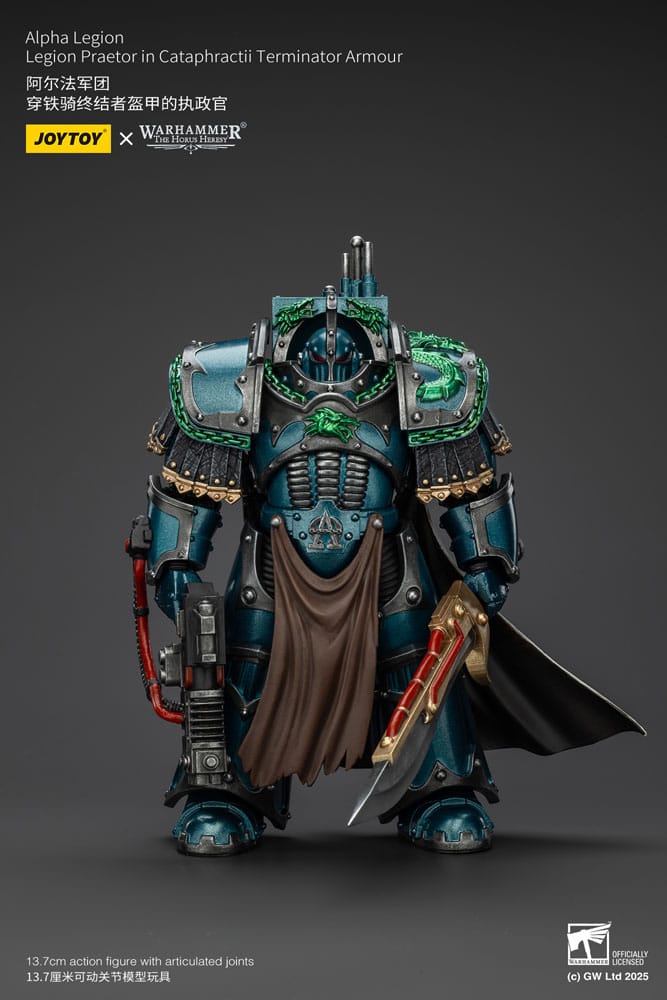 Warhammer The Horus Heresy Figura Alpha Legion Legion Praetor in Cataphractii Terminator Armour 18 cm