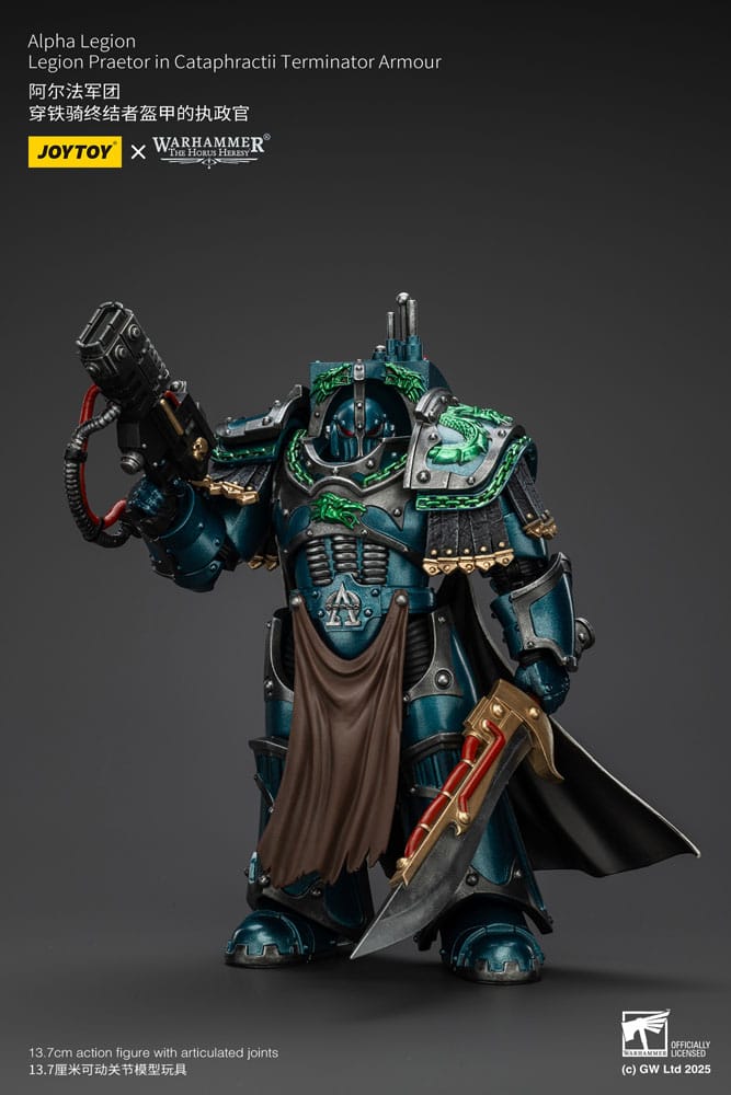 Warhammer The Horus Heresy Figura Alpha Legion Legion Praetor in Cataphractii Terminator Armour 18 cm