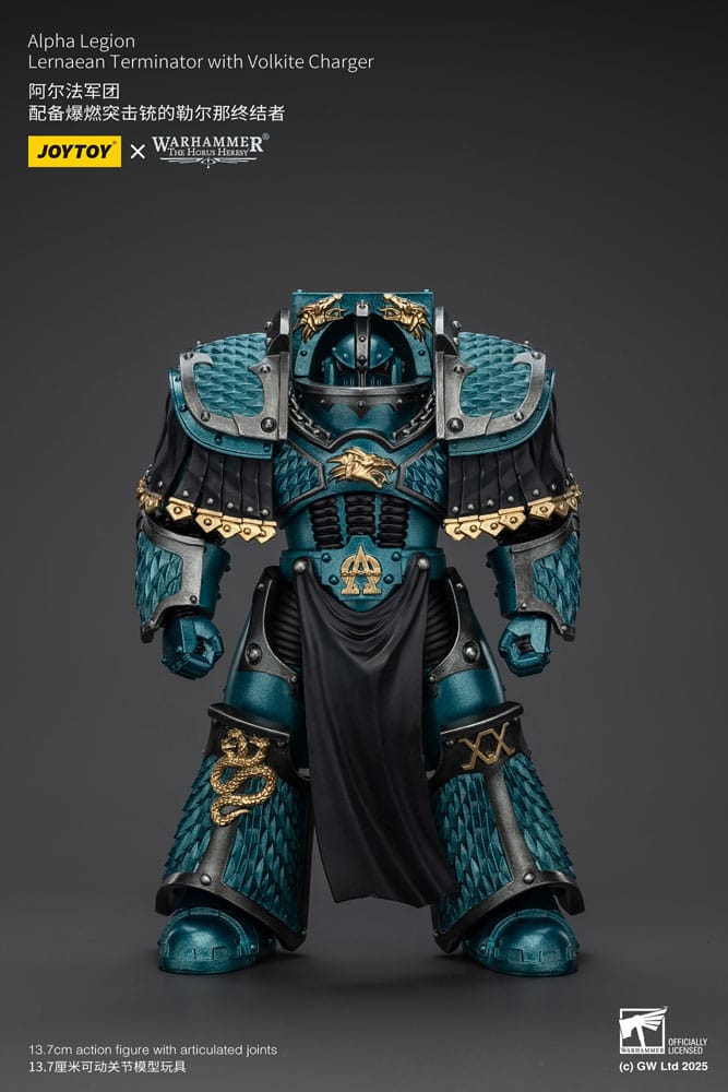 Warhammer The Horus Heresy Figura Alpha Legion Lernaean Terminator with Volkite Charger 20 cm