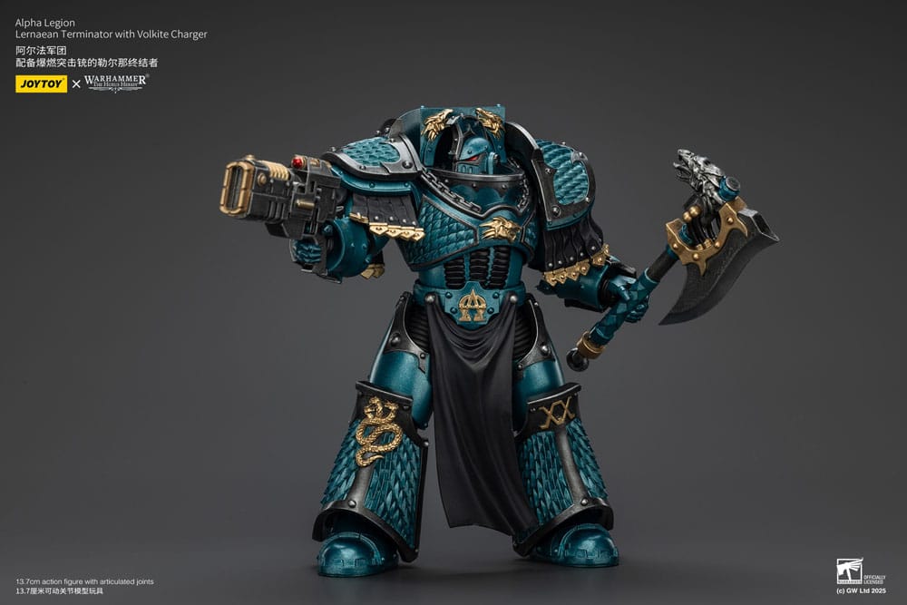 Warhammer The Horus Heresy Figura Alpha Legion Lernaean Terminator with Volkite Charger 20 cm