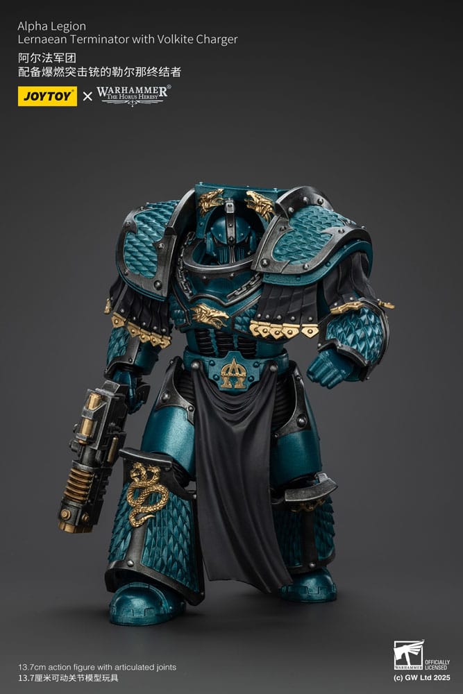 Warhammer The Horus Heresy Figura Alpha Legion Lernaean Terminator with Volkite Charger 20 cm