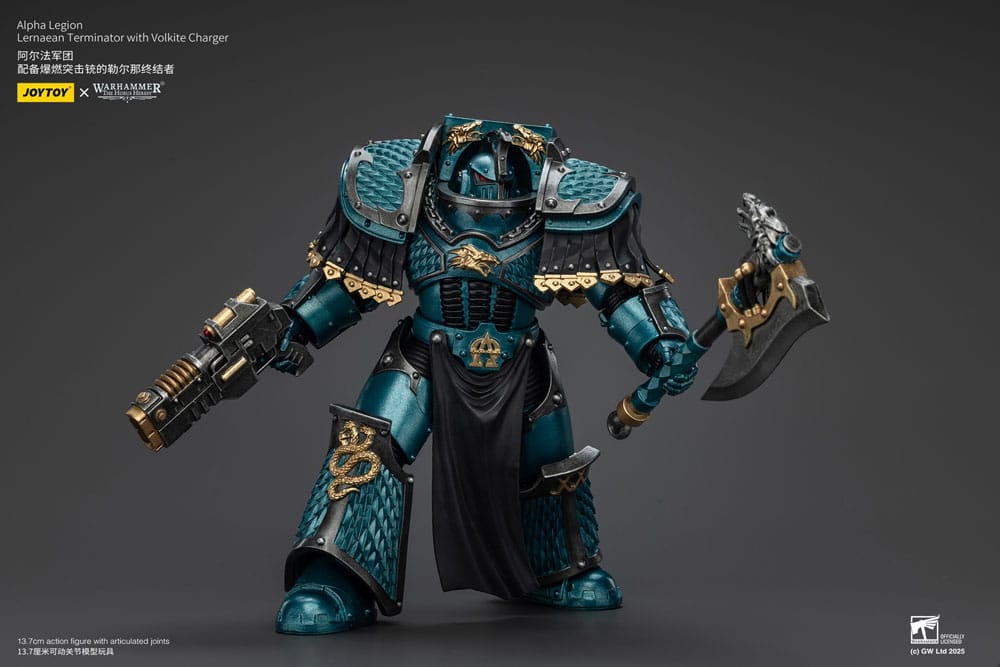 Warhammer The Horus Heresy Figura Alpha Legion Lernaean Terminator with Volkite Charger 20 cm