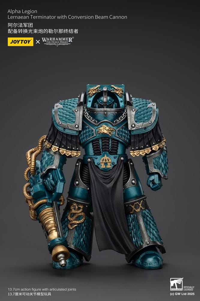 Warhammer The Horus Heresy Figura Alpha Legion Lernaean Terminator with Conversion Beam Cannon 20 cm