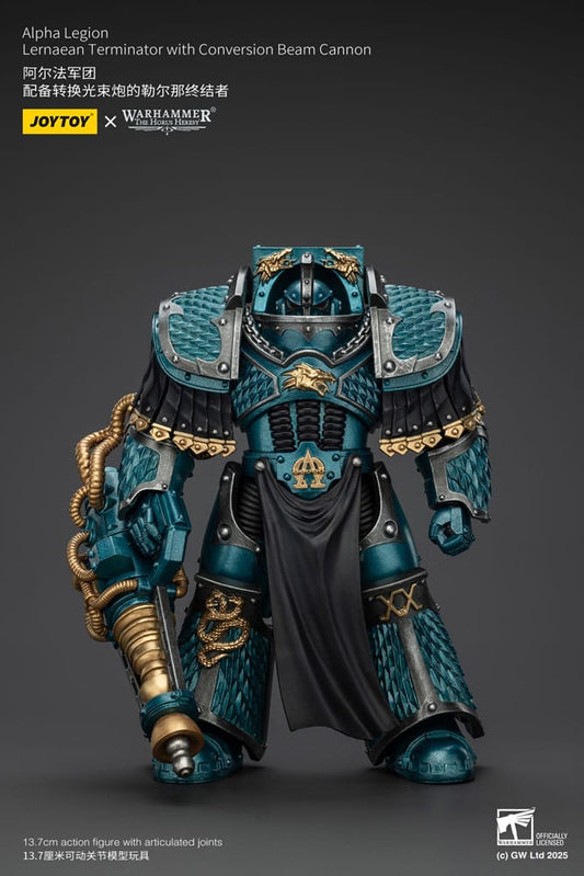 Warhammer The Horus Heresy Figura Alpha Legion Lernaean Terminator with Conversion Beam Cannon 20 cm