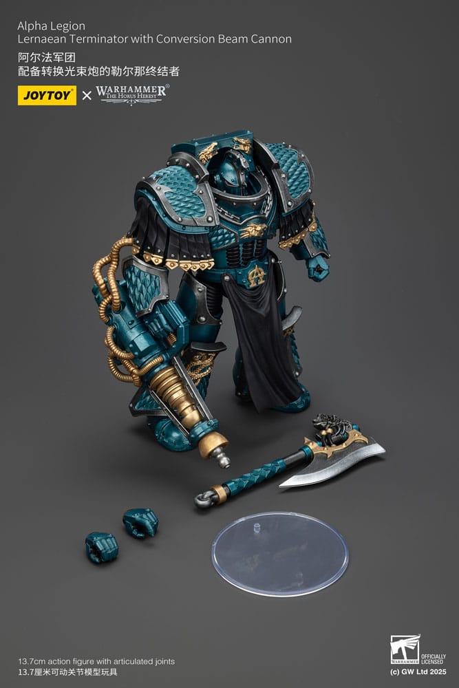 Warhammer The Horus Heresy Figura Alpha Legion Lernaean Terminator with Conversion Beam Cannon 20 cm