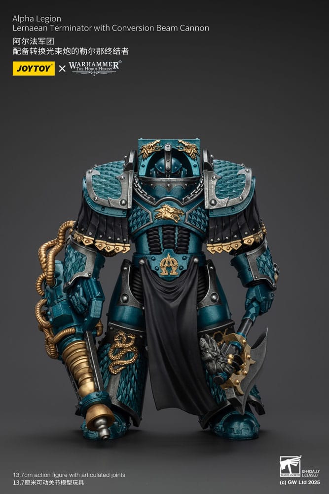 Warhammer The Horus Heresy Figura Alpha Legion Lernaean Terminator with Conversion Beam Cannon 20 cm