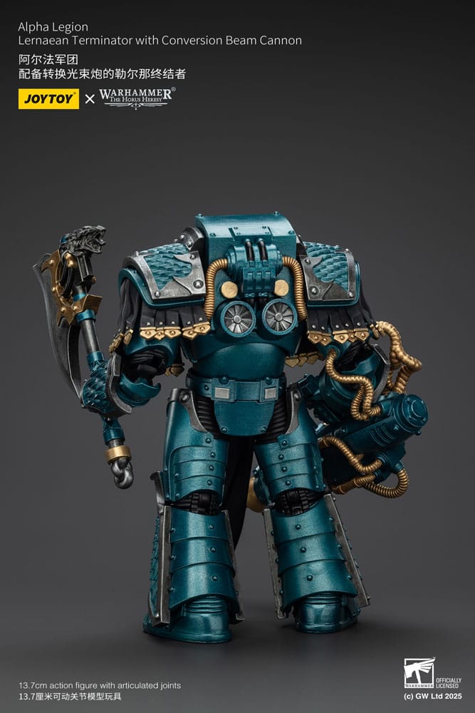 Warhammer The Horus Heresy Figura Alpha Legion Lernaean Terminator with Conversion Beam Cannon 20 cm