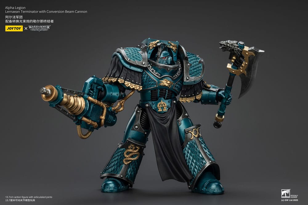 Warhammer The Horus Heresy Figura Alpha Legion Lernaean Terminator with Conversion Beam Cannon 20 cm