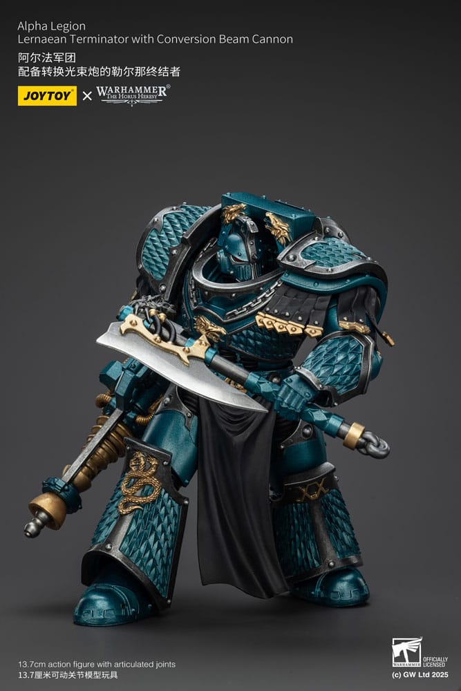 Warhammer The Horus Heresy Figura Alpha Legion Lernaean Terminator with Conversion Beam Cannon 20 cm