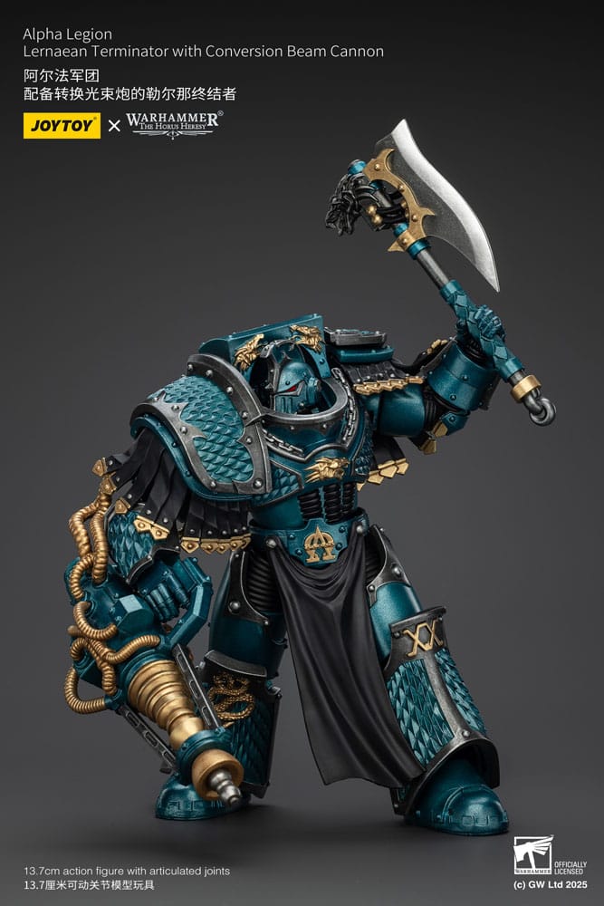 Warhammer The Horus Heresy Figura Alpha Legion Lernaean Terminator with Conversion Beam Cannon 20 cm