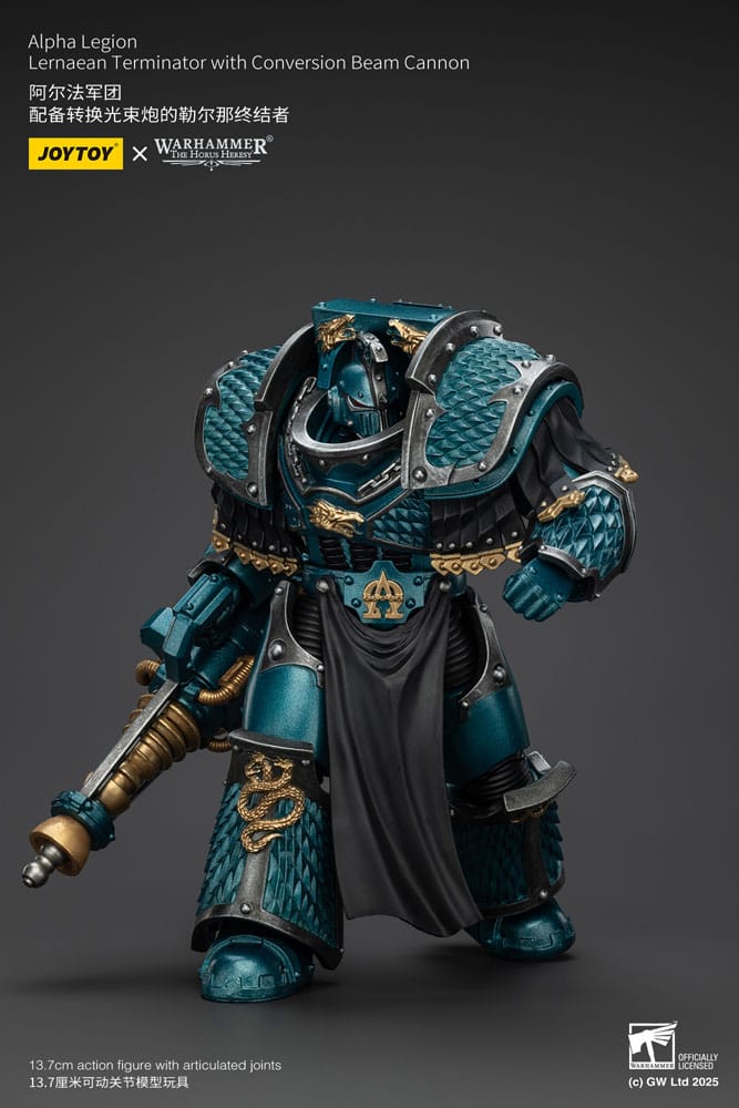 Warhammer The Horus Heresy Figura Alpha Legion Lernaean Terminator with Conversion Beam Cannon 20 cm