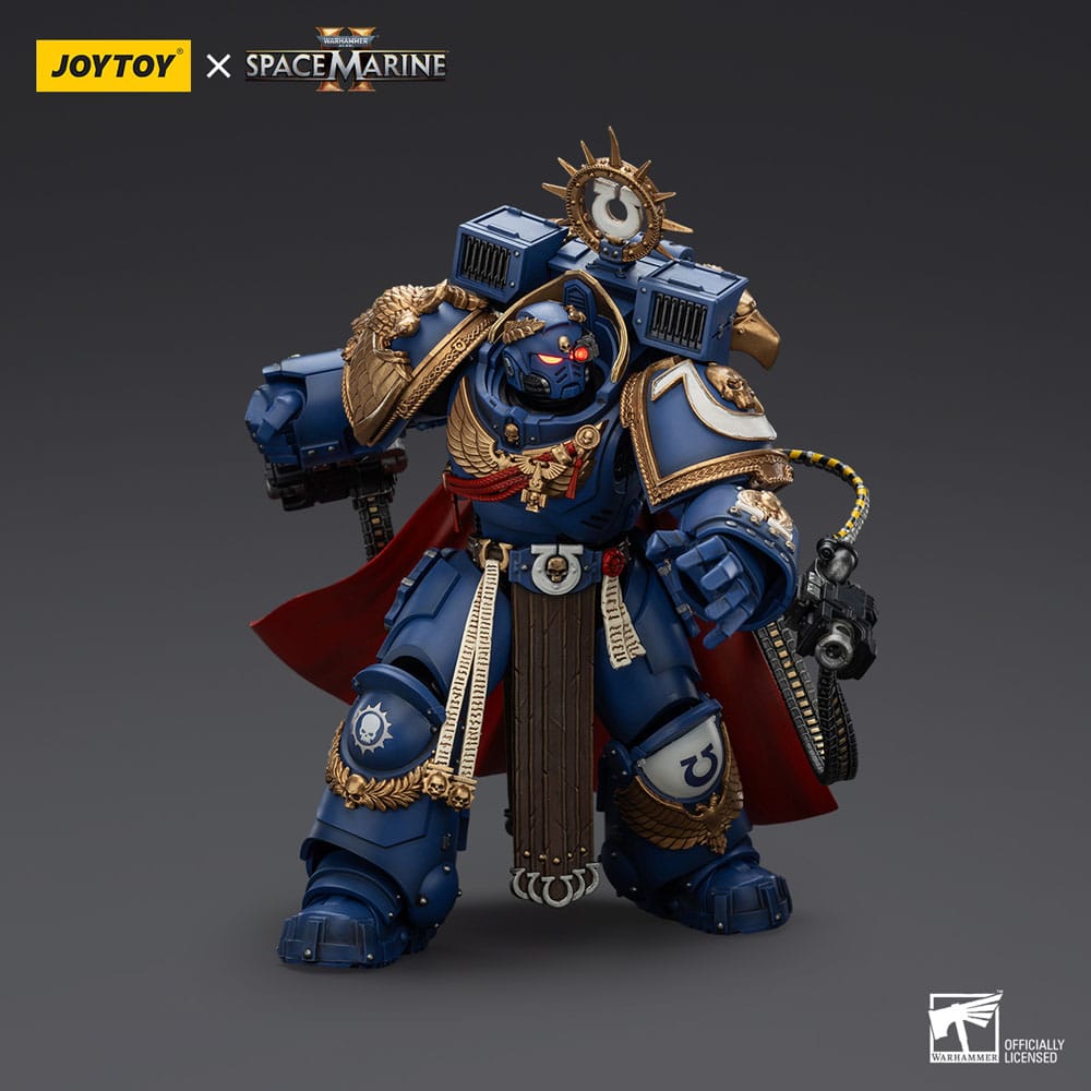 Warhammer 40k Figura Ultramarines Marneus Calgar Chapter Master with MKX Gravis Armour and Gauntlets of Ultramar 20 cm