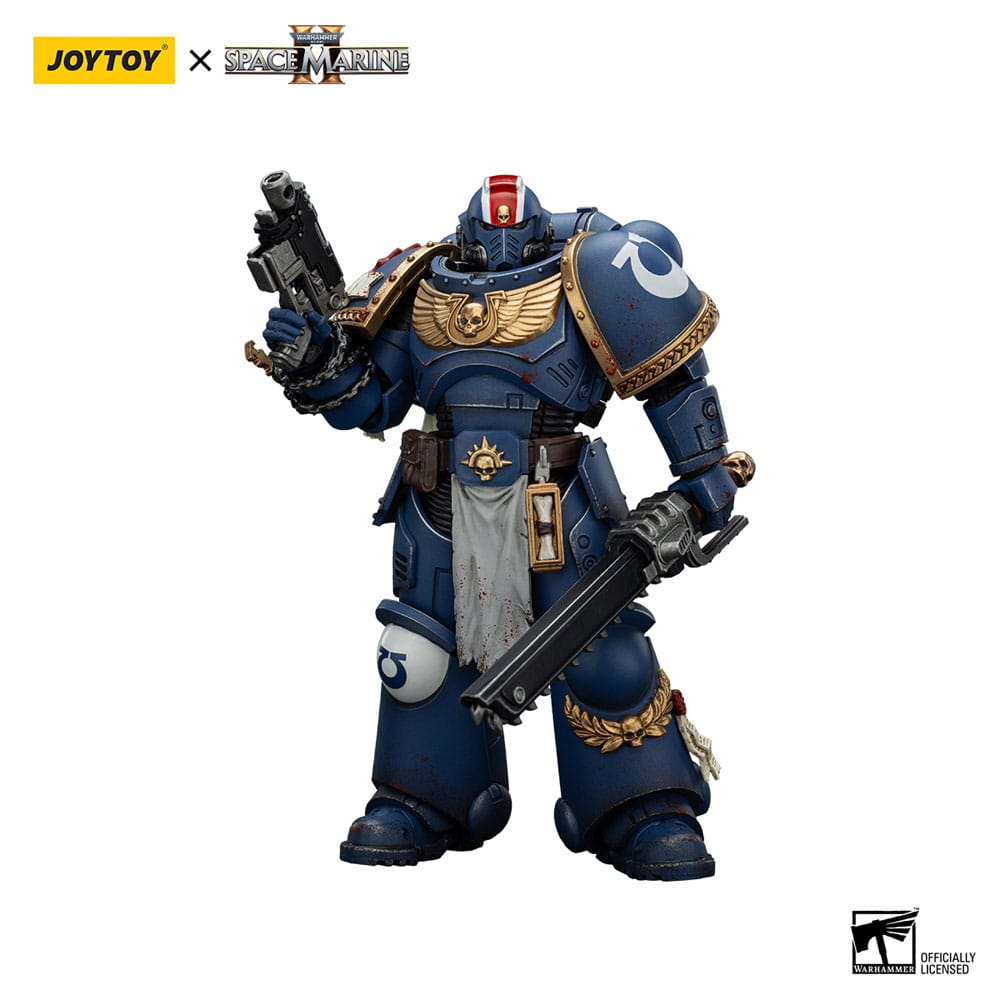 Warhammer 40,000: Space Marine 2 Figura Ultramarines Lieutenant Titus Collectors Edition 13 cm - Z POP Toys
