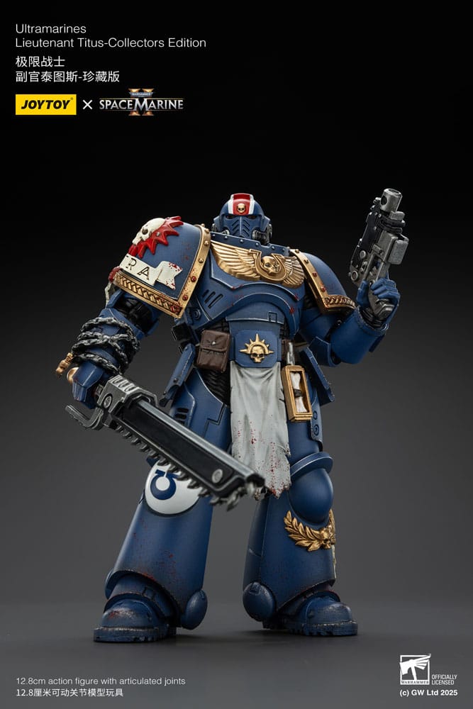 Warhammer 40,000: Space Marine 2 Figura Ultramarines Lieutenant Titus Collectors Edition 13 cm - Z POP Toys