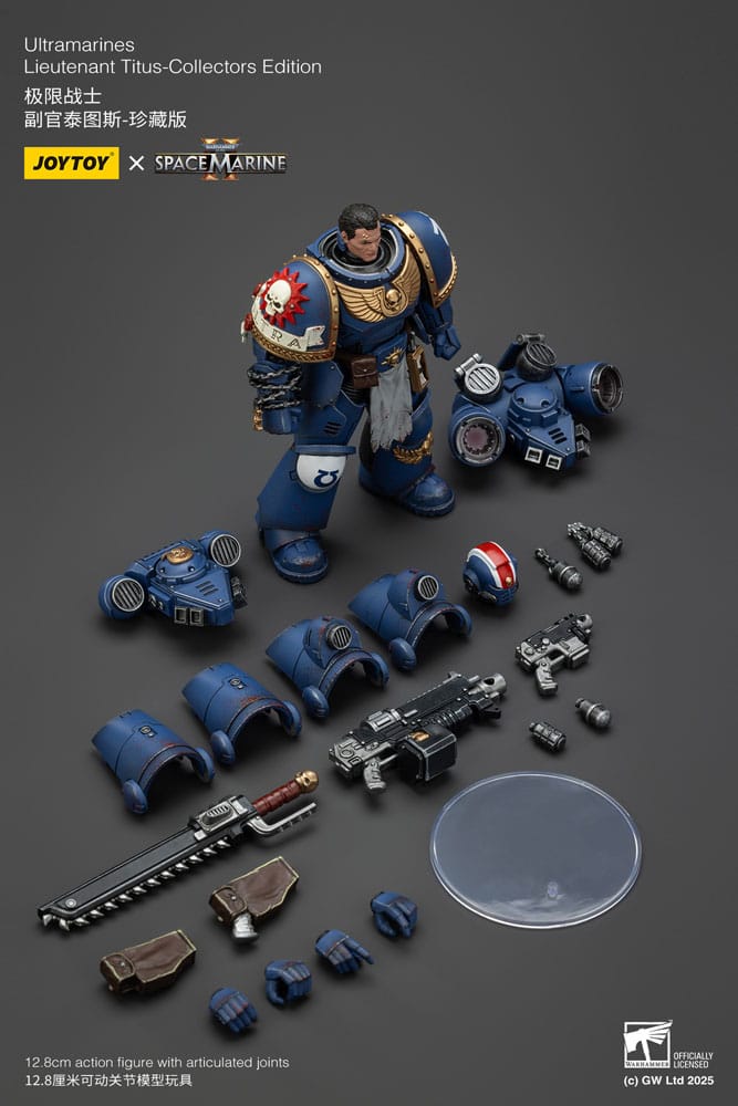 Warhammer 40,000: Space Marine 2 Figura Ultramarines Lieutenant Titus Collectors Edition 13 cm - Z POP Toys