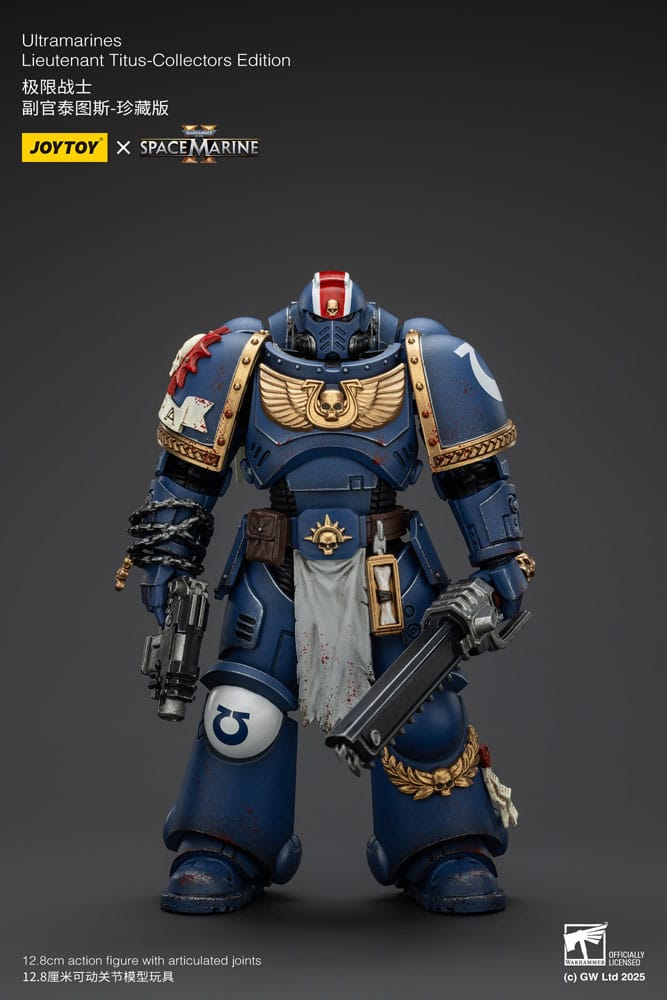 Warhammer 40,000: Space Marine 2 Figura Ultramarines Lieutenant Titus Collectors Edition 13 cm - Z POP Toys