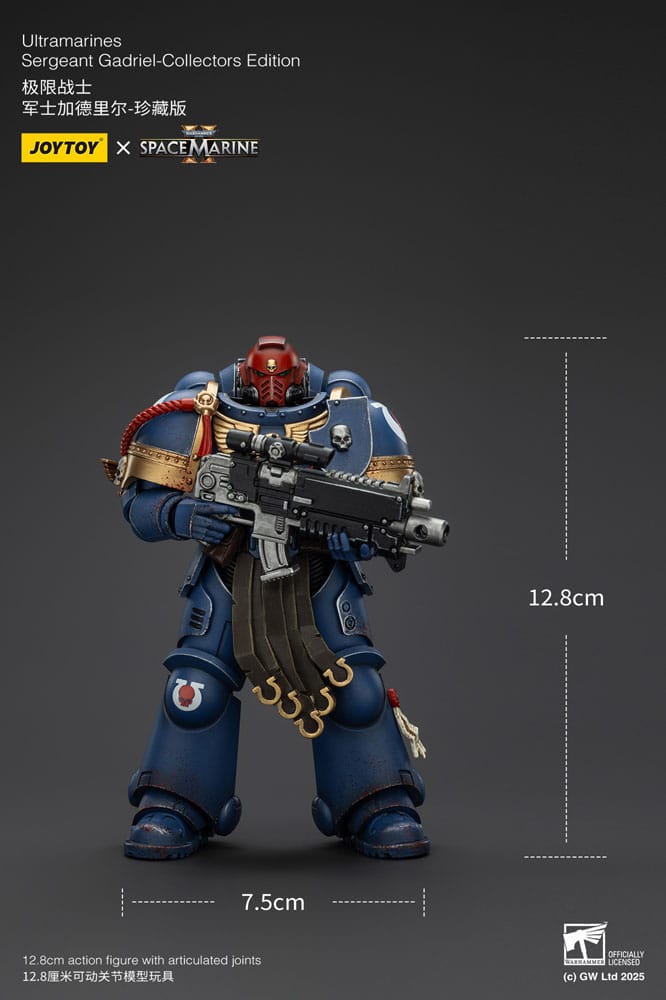 Warhammer 40,000: Space Marine 2 Figura Ultramarines Sergeant Gadriel Collectors Edition 13 cm