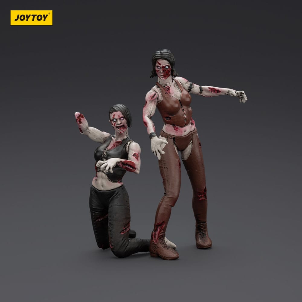 Zombie Pack de 2 Figuras Dark Source Female wrestlers 8 cm
