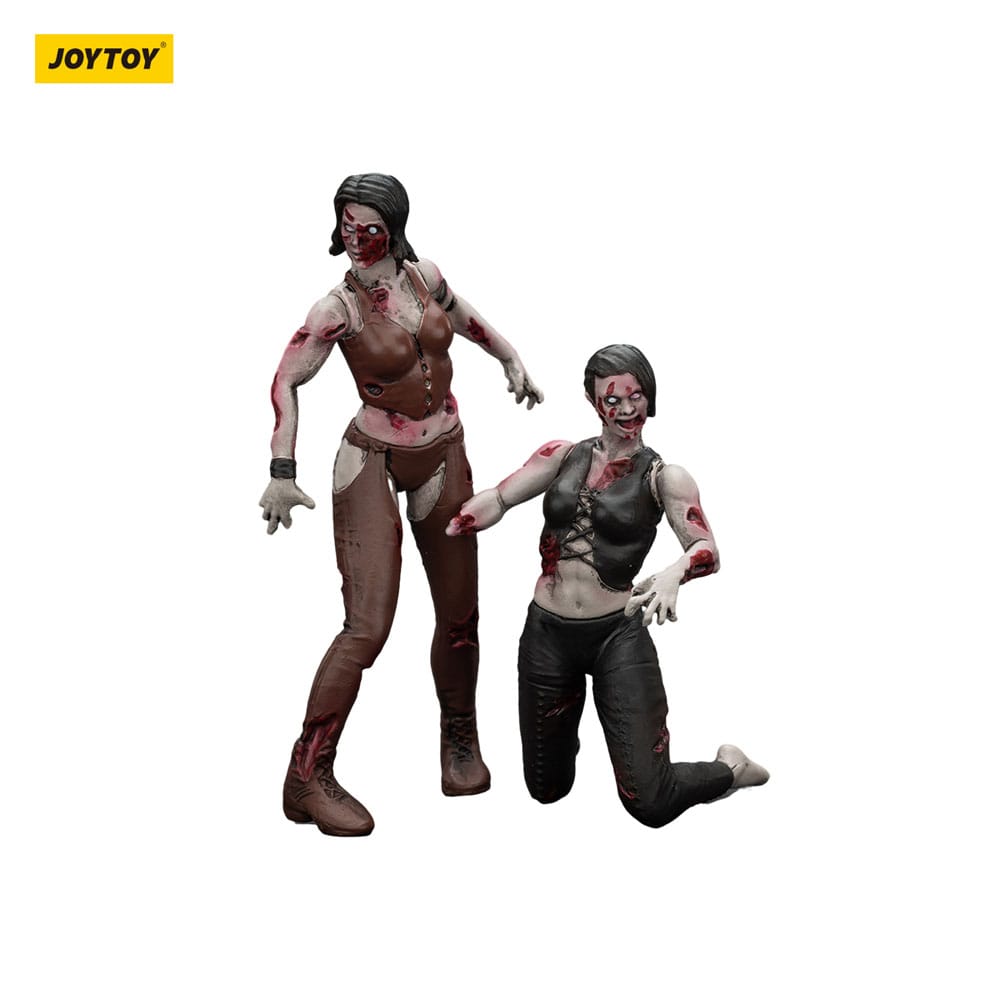 Zombie Pack de 2 Figuras Dark Source Female wrestlers 8 cm