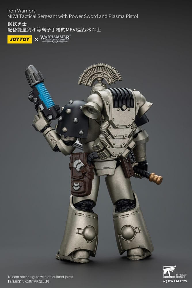 Warhammer The Horus Heresy Figura 1/18 lron Warriors MKVI Tactical Sergeant with Power Sword and Plasma Pistol 12 cm