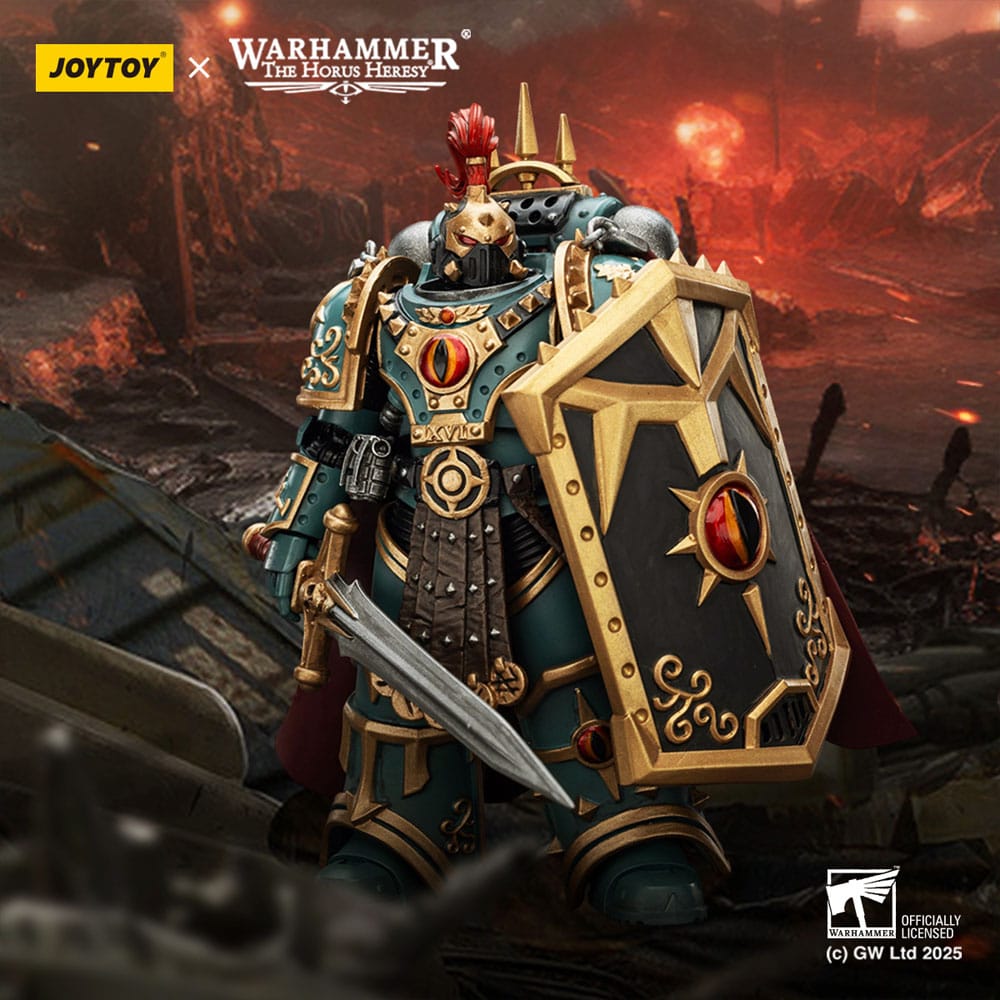 Warhammer The Horus Heresy Figura Sons of Horus Little Horus Aximand Captain of the 5th Company 20 cm