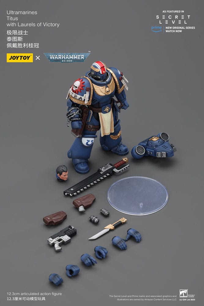 Warhammer 40,000 Figura Ultramarines Titus with Laurels of Victory 13 cm - Z POP Toys