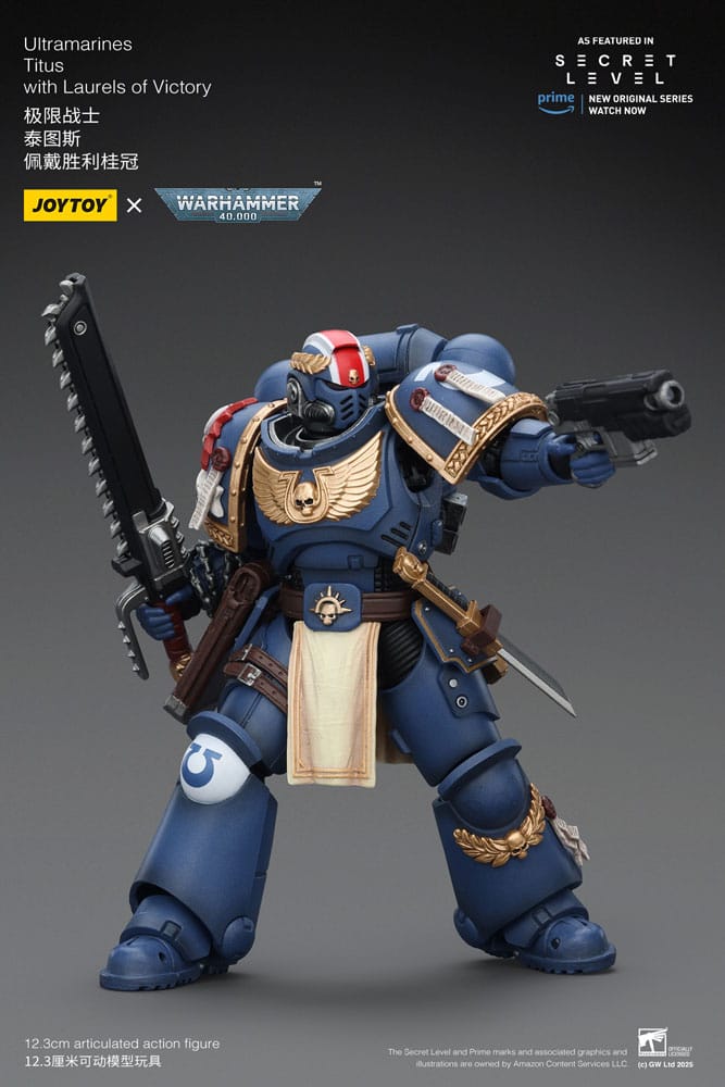 Warhammer 40,000 Figura Ultramarines Titus with Laurels of Victory 13 cm - Z POP Toys